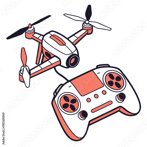 Drone with remote controller quadcopter propellers