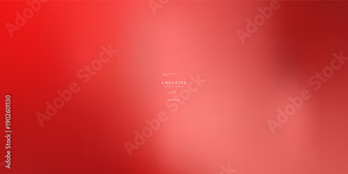 Red Gradient Background. Grainy Noise Texture. Design for Template, Social Media, Trendy, Vintage, Brochure, Banner