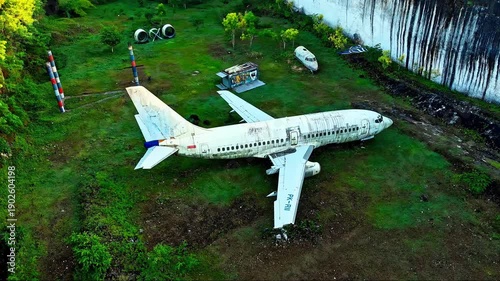 airplane on the ground