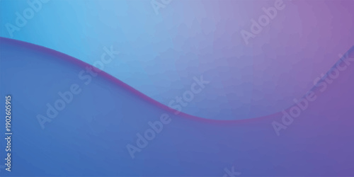 Smooth abstract blue wave background with purple and pink light curves features a creative vector motion pattern and energy lines for a modern web wallpaper design