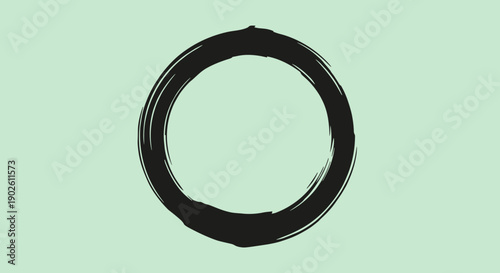 Zen Circle Brush Stroke Symbol 2.