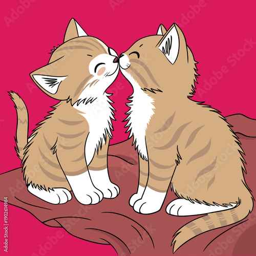 cat kiss