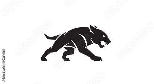 Black panther silhouette vector illustration