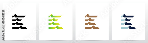 Contour Obstacle Relief Topography Stripes Letter Initial Logo Design K