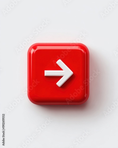 Free Download Red square button with left arrow - GFXLoad