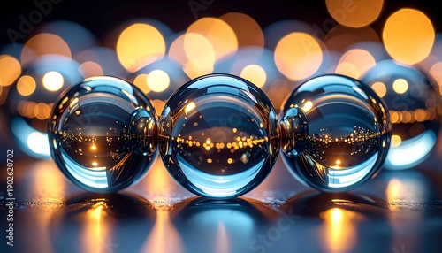 Wallpaper Mural Glasperlen mit Lichtreflexionen Torontodigital.ca