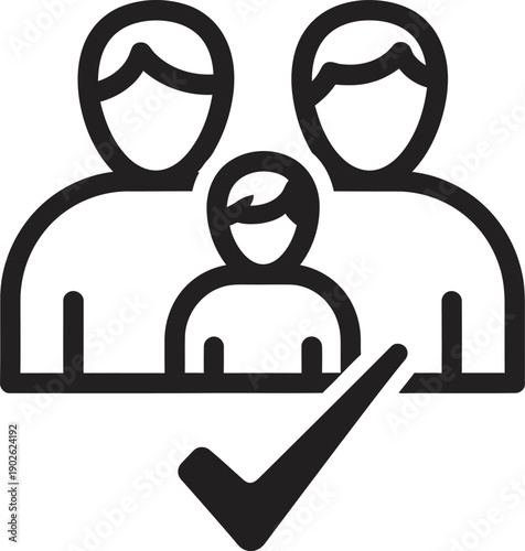 Family approval and verification symbol