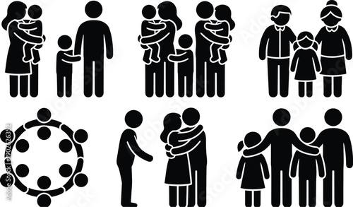 Diverse family and friendship connections in modern society