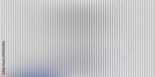 Vector ribbed glass texture background. Light grey white ribbed glass. Mesh gradient. acrylic ribbed bath surface. Ribbed glass background semitransparent overlay. Bath wall window