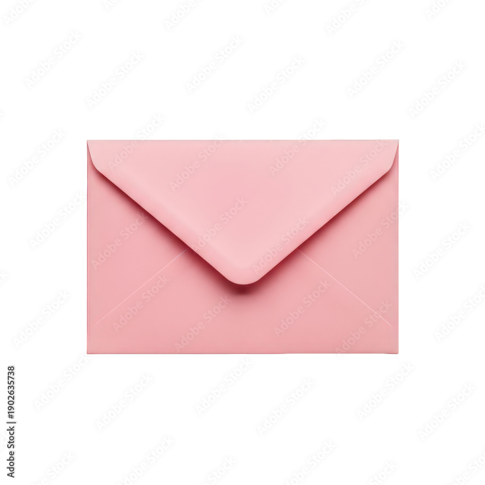 custom made wallpaper toronto digitalA pink envelope with a closed flap, isolated on transparent background