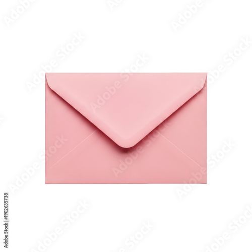 Wallpaper Mural A pink envelope with a closed flap, isolated on transparent background Torontodigital.ca