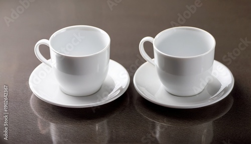 Wallpaper Mural Two Blank White Coffee Cups 3 Torontodigital.ca