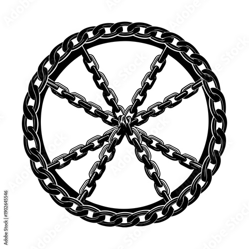 Security Web Icon Silhouette Vector on White Background