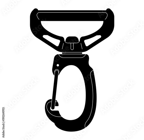 Durable carabiner clip for secure outdoor climbing gear