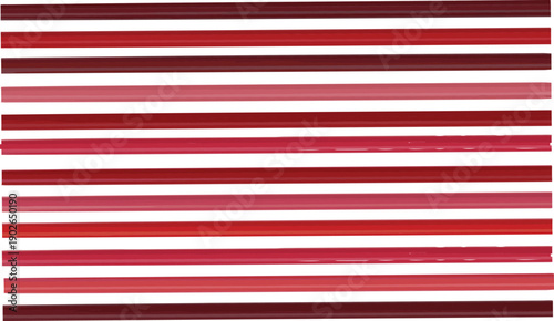 Horizontal Arrangement of Red and Pink Lip Pencils in Different Hues lipstick makeup