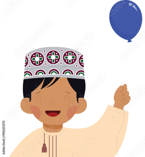omani national day boy Would you like me to generate an image based on this description?