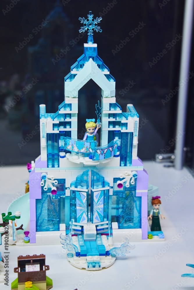 Naklejka premium Moscow, Russia. - June 23, 2025: Lego construction kit, old models. Collection of the famous toy series