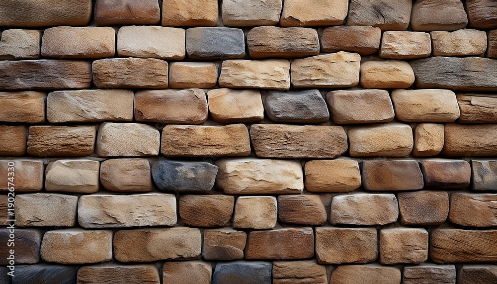 Fototapeta premium Natural Stone Brick Wall Texture Background