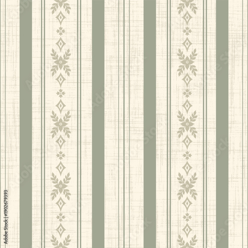 Damask art deco striped seamless pattern element. Vintage classical old fashioned damask ornament, seamless texture for wallpapers, textile.