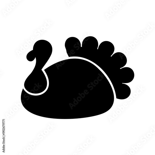 Silhouette of a duck floating calmly on the water at dusk Vector, illustration