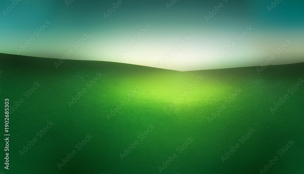Obraz premium Subtle Green Gradient Texture Background With Bright Central Glow