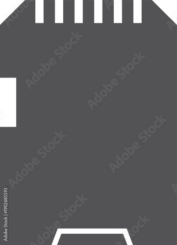 Memory card black icon. Micro sd storage