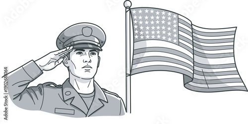 Memorial day tribute honoring fallen heroes with patriotic salute and american flag on memorial day weekend