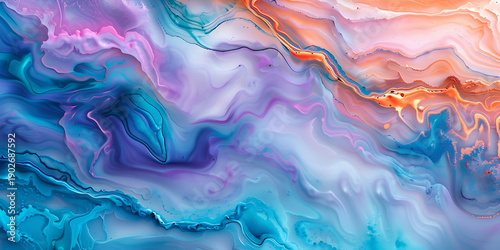 Wallpaper Mural Dreamy Swirling Abstract Painting Torontodigital.ca