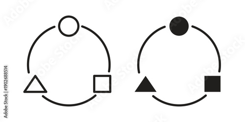 Adaptation icon in black solid style. linear symbol.