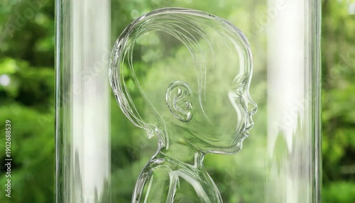 Abstract Futuristic Glass Background