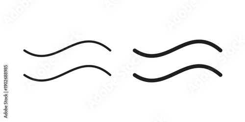 Approximately equal icon in black solid style. linear symbol.