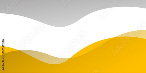 Yellow and gray wave modern abstract background. texture white pattern. vector illustration