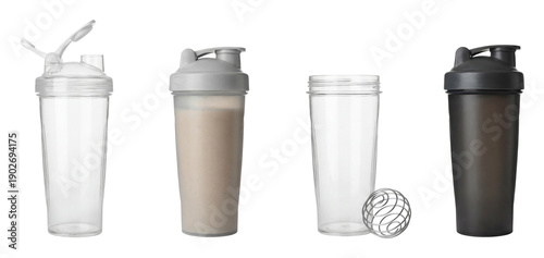 Wallpaper Mural Protein shaker bottle set. Torontodigital.ca