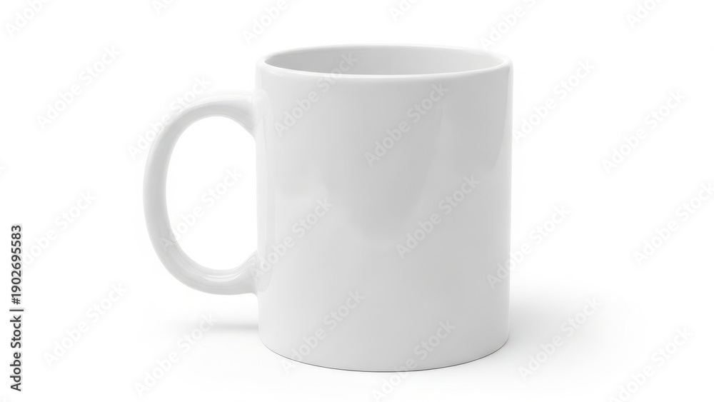 Obraz premium Simple white ceramic mug