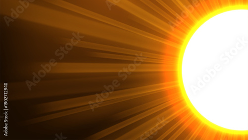 Sunburst Light Effect, Vector Illustration