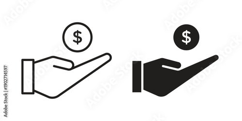 Affordable icon. Vector linear icon collection. Vector EPS10