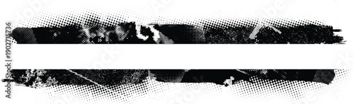 Edges Vector Set . Design Elements . Curved Grunge Borders , Dividers or Brush Strokes . Black lines . stripes with  grunge effects