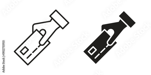 Card payment icon. Vector linear icon collection. Vector EPS10