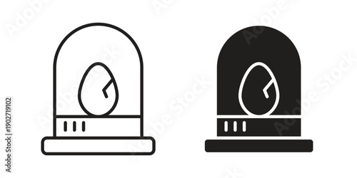 Egg incubator icon. Vector linear icon collection. Vector EPS10