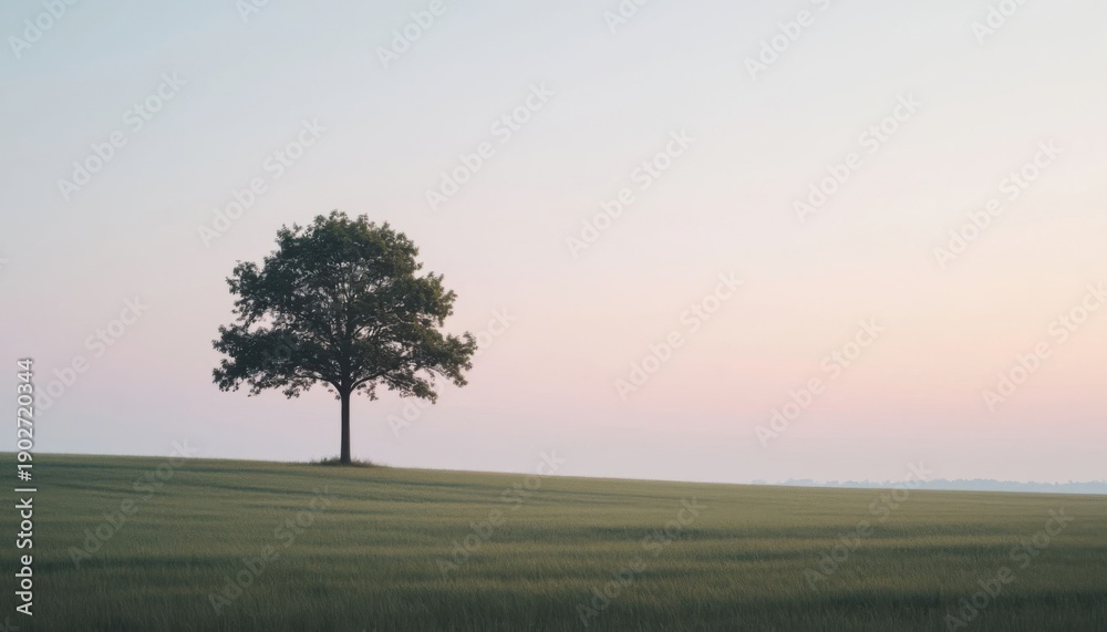 Obraz premium Lone Tree In Field