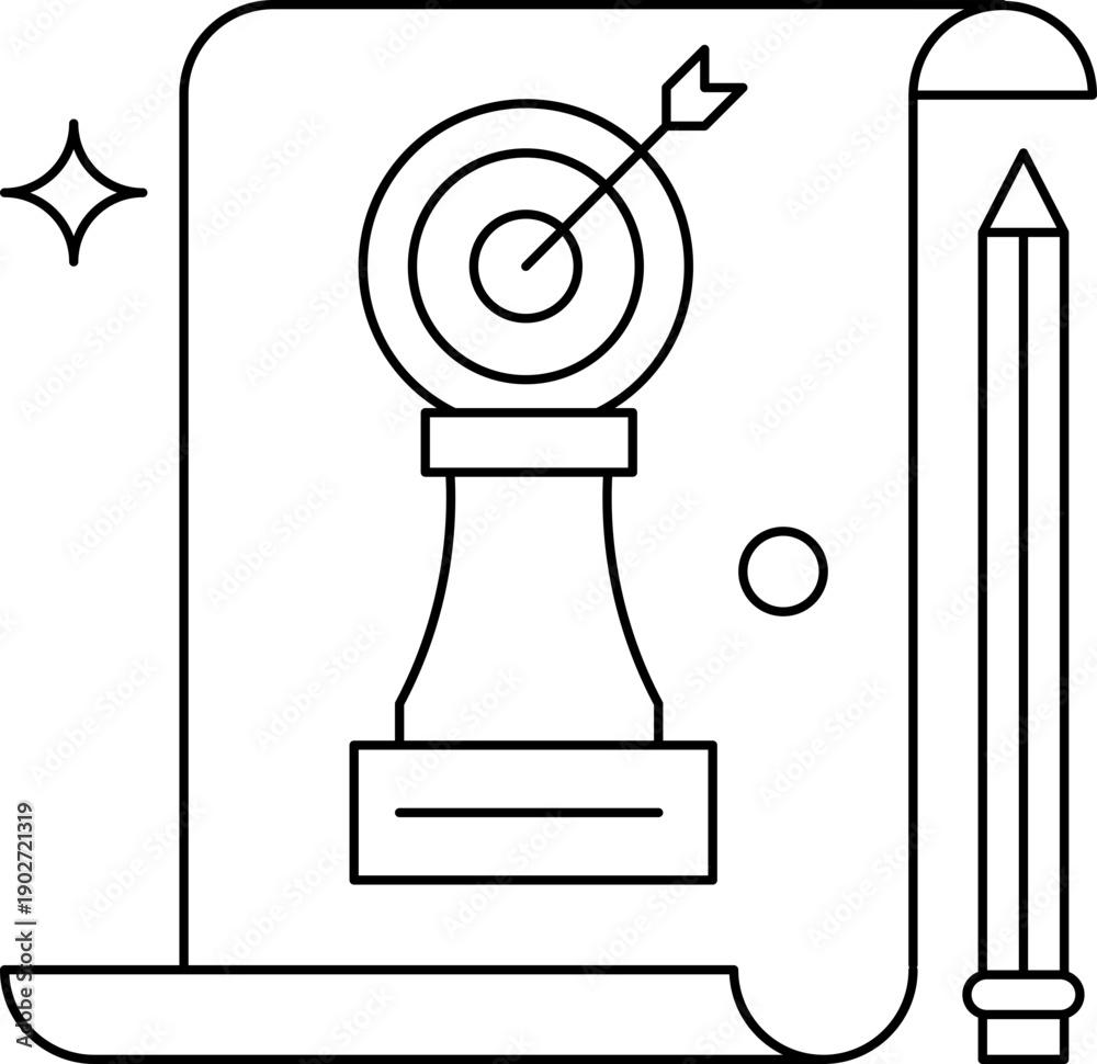 custom made wallpaper toronto digitalStrategic Planning and Goal Achievement Icon