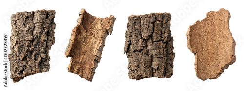 Cork bark chunk set.