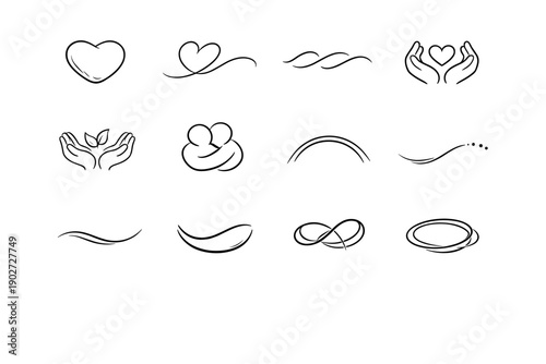 Comfort loop vector emotion rounded subtle quiet image smooth simple generation icon