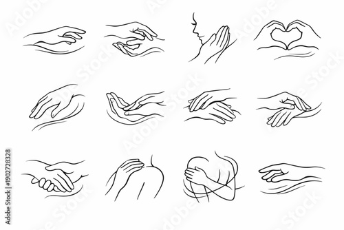 Natural generation soft motion organic human sweep icon expressive calm vector image