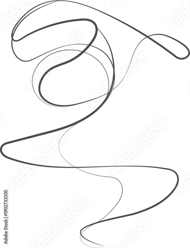 Smoke lines. Vapor air motion hand drawn icon