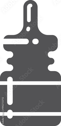 Nasal drops black icon. Medical flu treatment