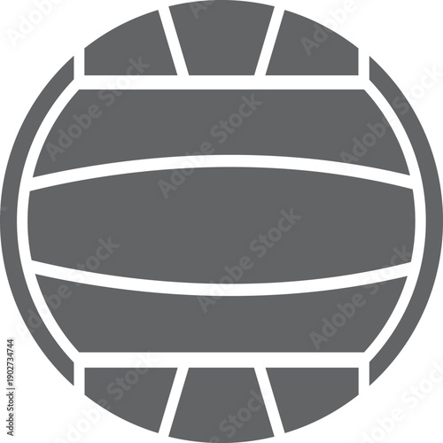 Volleyball black icon. Sport game team play