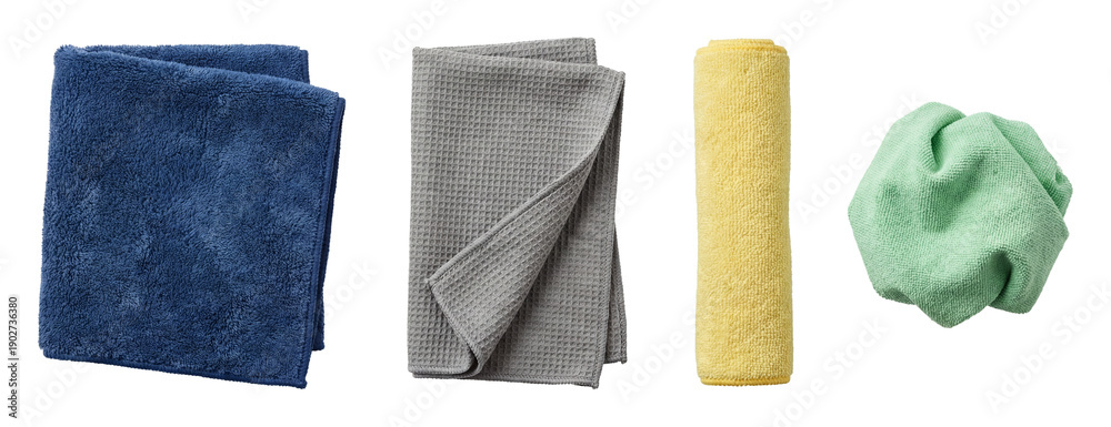 Naklejka premium Microfiber car cloth set.