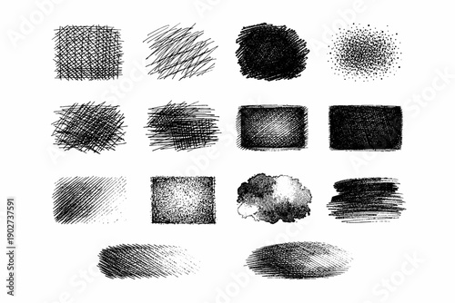 Vector texture icon fade shadow scratchy area generation crosshatch image simple fill