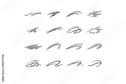 Stream trace icon icons collection flick curve rapid sketch vector speed fluid
